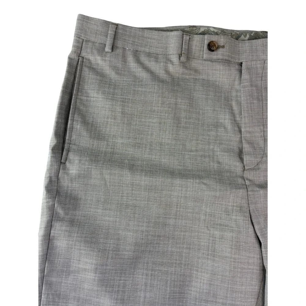 Lauren Ralph Lauren Dress Pants Men 38x34 Beige Ultraflex Stretch Flat Front NEW